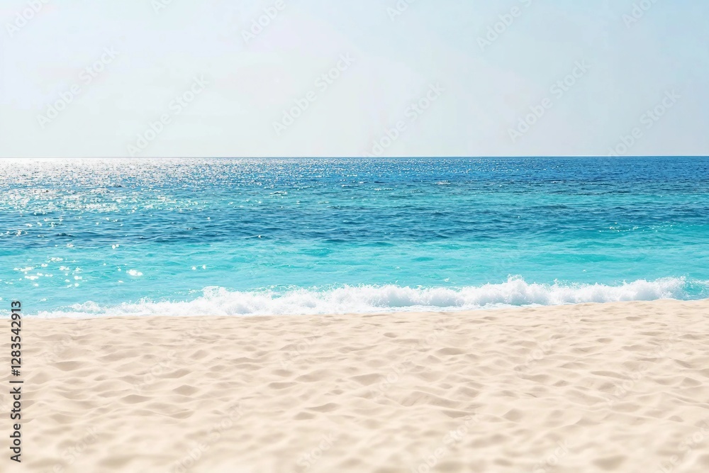 Panorama of a beautiful white sand beach and turquoise water in Maldives. Holiday summer beach background.. Wave of the sea on the sand beach. Panorama of a beautiful white sand beach and turquoise water in Maldives. Holiday summer beach background.. Wave of the sea on the sand beach.