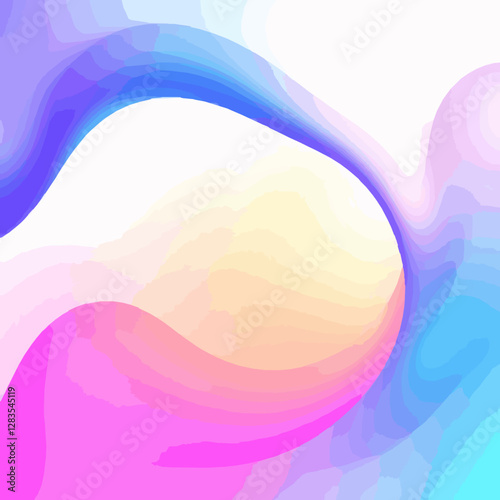 Colorful Gradient Abstract Background, Smooth Fluid Design, Vibrant Modern Backdrop, Wavy Liquid Texture,