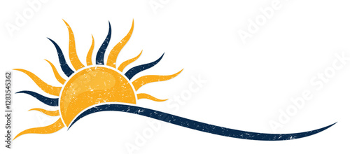 The symbol of sun and blue sea.
