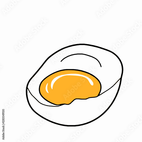 Egg Outline Icon, Black Stroke, Editable Vector Illustration, Farm Fresh Food Design,