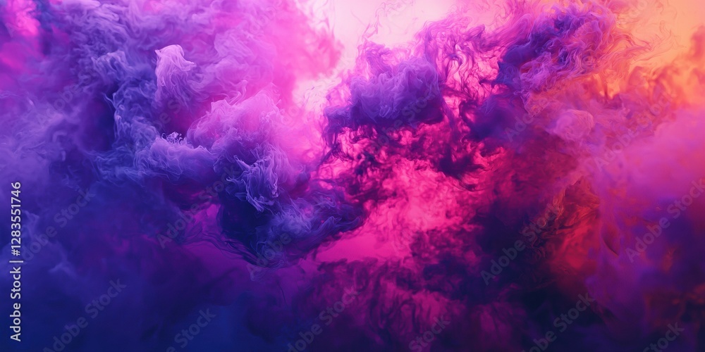 Abstract background with colorful smoke and fog, dark purple and pink colors Abstract background with colorful smoke and fog, dark purple and pink colors