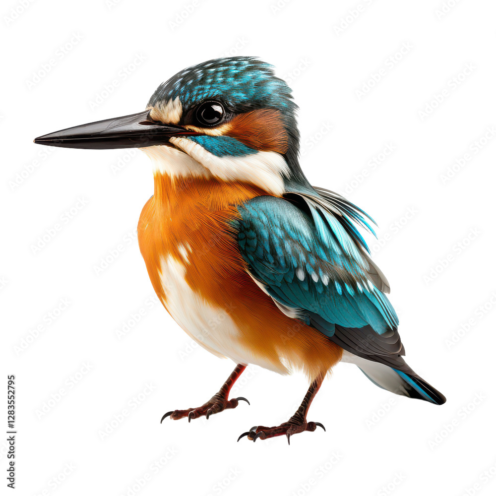 Vibrant Kingfisher Bird on Transparent Background Vibrant Kingfisher Bird on Transparent Background