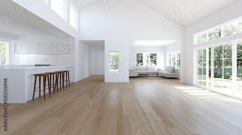 Wallpaper Mural Modern Open Plan Home Interior Design Torontodigital.ca