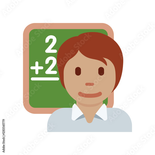 Teacher with Math Problem