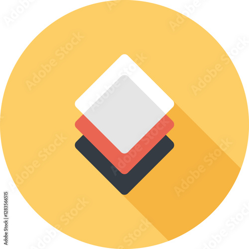 organized data flat web icon concept