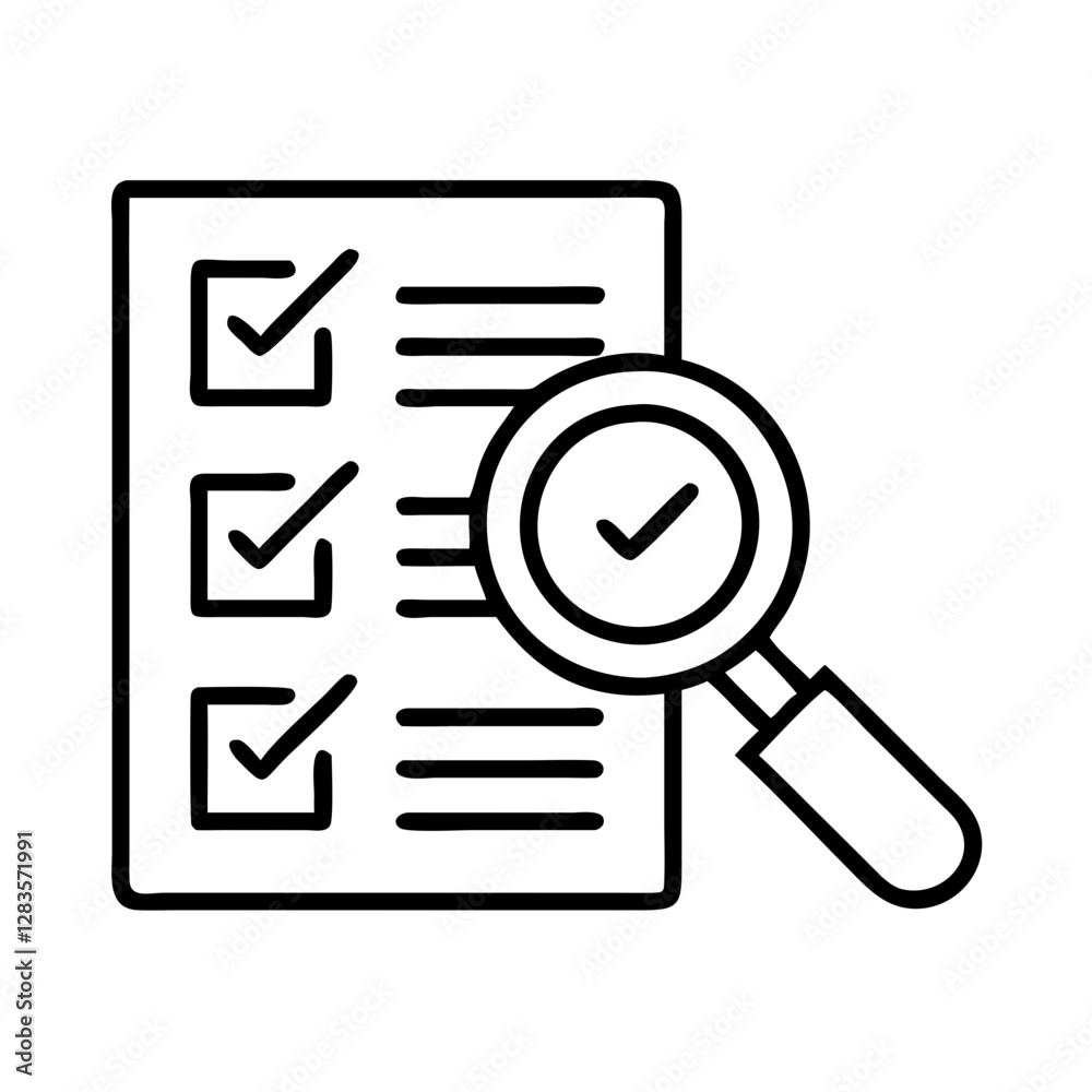 audit icon, audit line art - simple line art of audit, perfect for audit logos and icons audit icon, audit line art - simple line art of audit, perfect for audit logos and icons