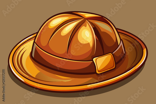 vector of  Brown French hat