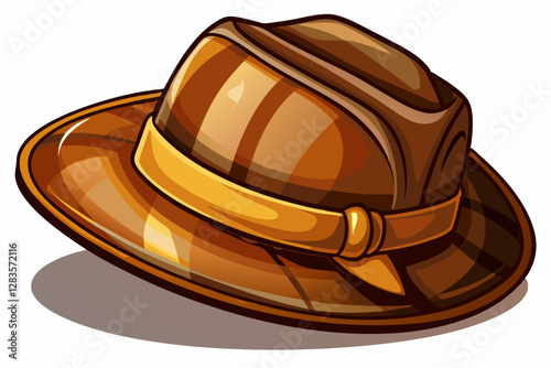 
 vector of  Brown French hat