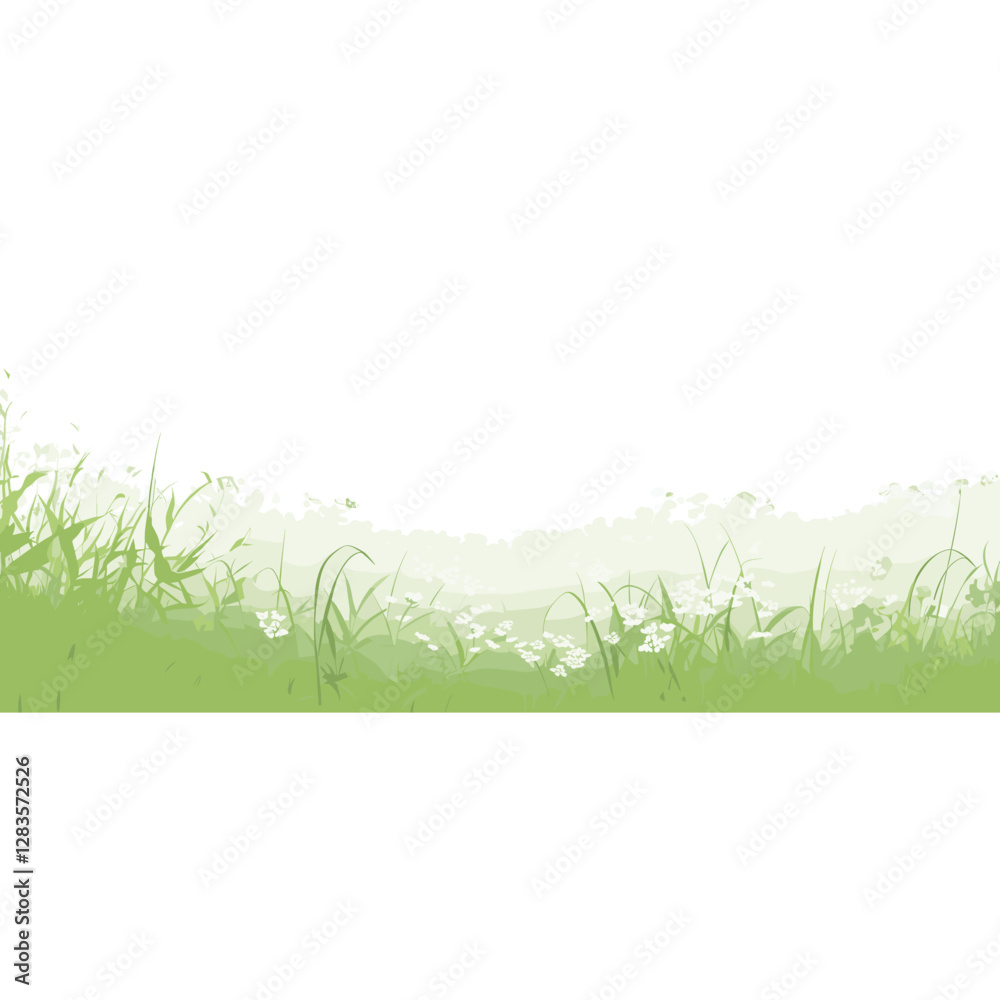 Fototapeta premium Meadow illustration background nature vector