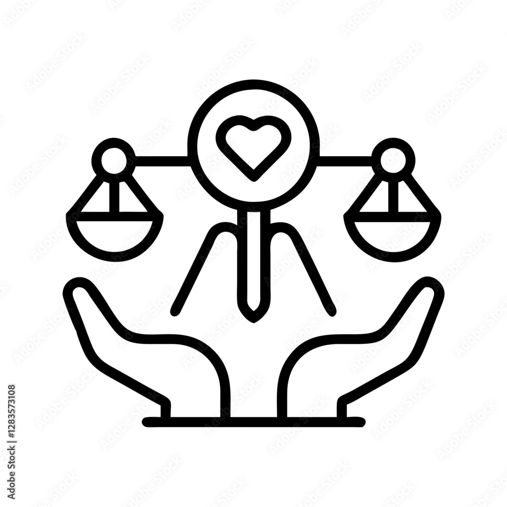 ethics icon, ethics line art - simple line art of ethics, perfect for ethics logos and icons ethics icon, ethics line art - simple line art of ethics, perfect for ethics logos and icons
