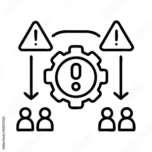 incident management icon, incident management line art - simple line art of incident management, perfect for incident management logos and icons