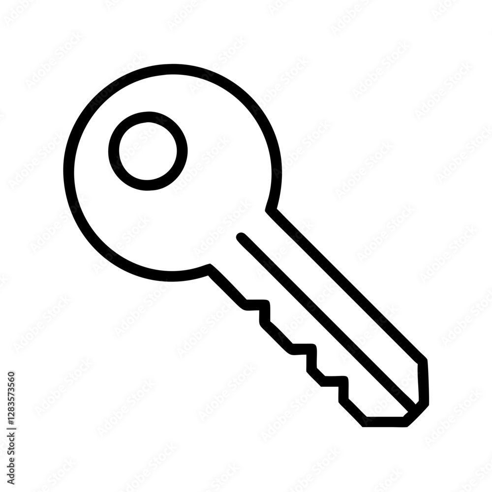key icon, key line art - simple line art of key, perfect for key logos and icons key icon, key line art - simple line art of key, perfect for key logos and icons