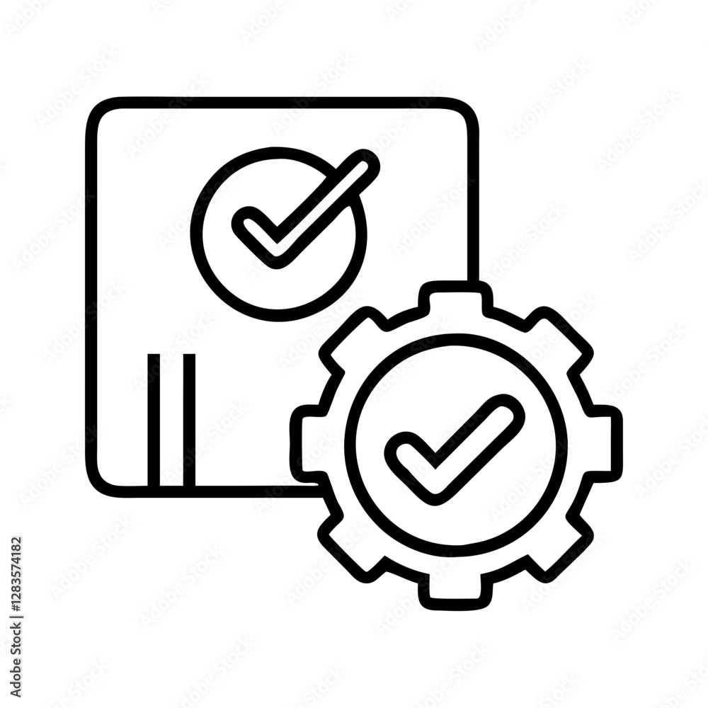 quality control icon, quality control line art - simple line art of quality control, perfect for quality control logos and icons quality control icon, quality control line art - simple line art of quality control, perfect for quality control logos and icons