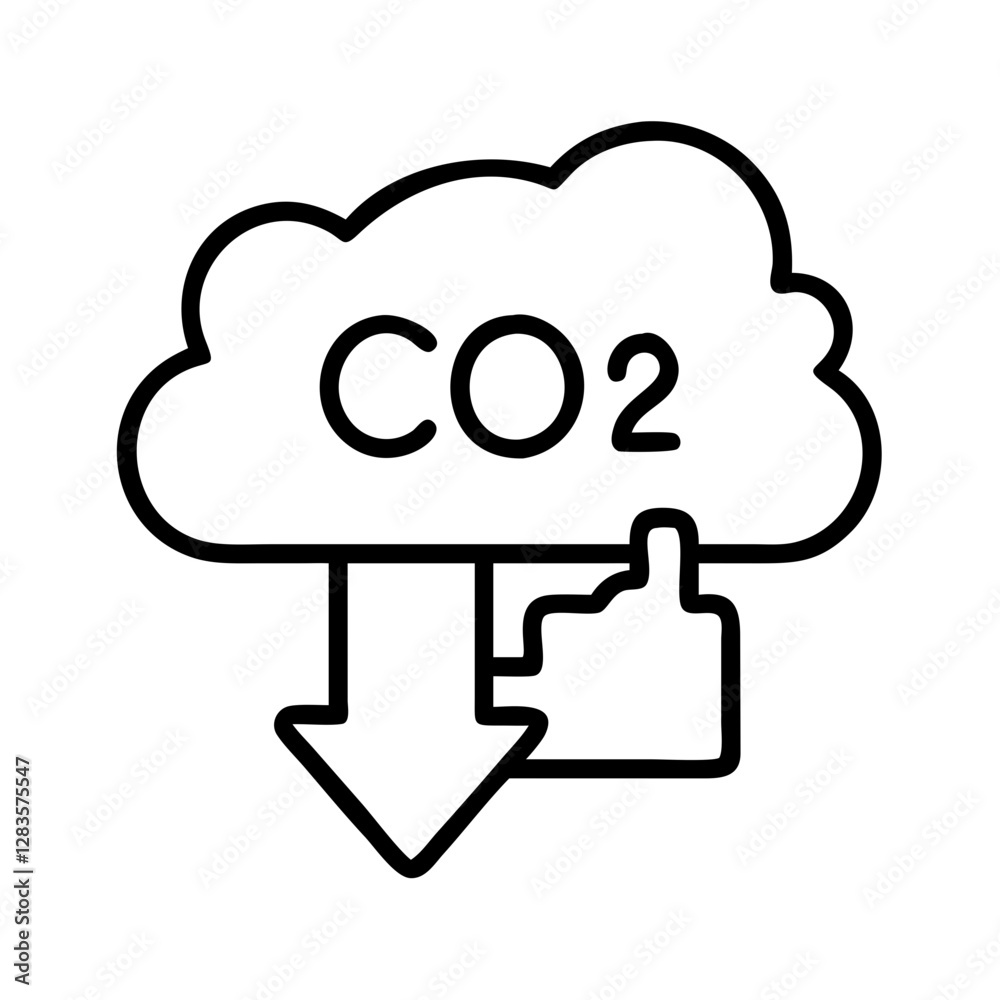 carbon emissions icon, carbon emissions line art - simple line art of carbon emissions, perfect for carbon emissions logos and icons carbon emissions icon, carbon emissions line art - simple line art of carbon emissions, perfect for carbon emissions logos and icons