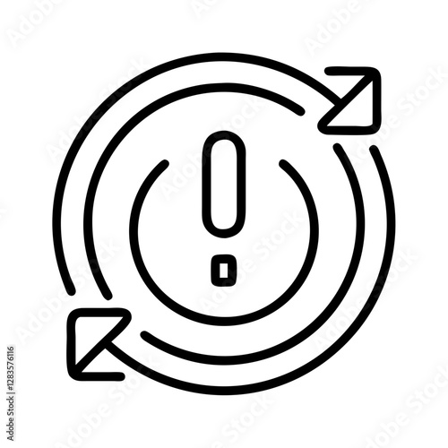 emergency shutdown icon, emergency shutdown line art - simple line art of emergency shutdown, perfect for emergency shutdown logos and icons