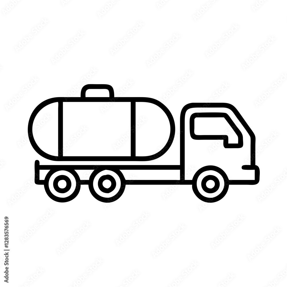 fuel tanker truck icon, fuel tanker truck line art - simple line art of fuel tanker truck, perfect for fuel tanker truck logos and icons fuel tanker truck icon, fuel tanker truck line art - simple line art of fuel tanker truck, perfect for fuel tanker truck logos and icons