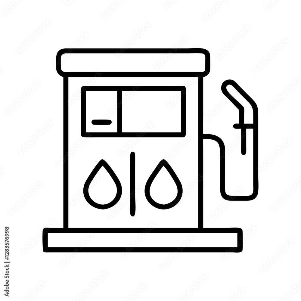 gas station icon, gas station line art - simple line art of gas station, perfect for gas station logos and icons gas station icon, gas station line art - simple line art of gas station, perfect for gas station logos and icons