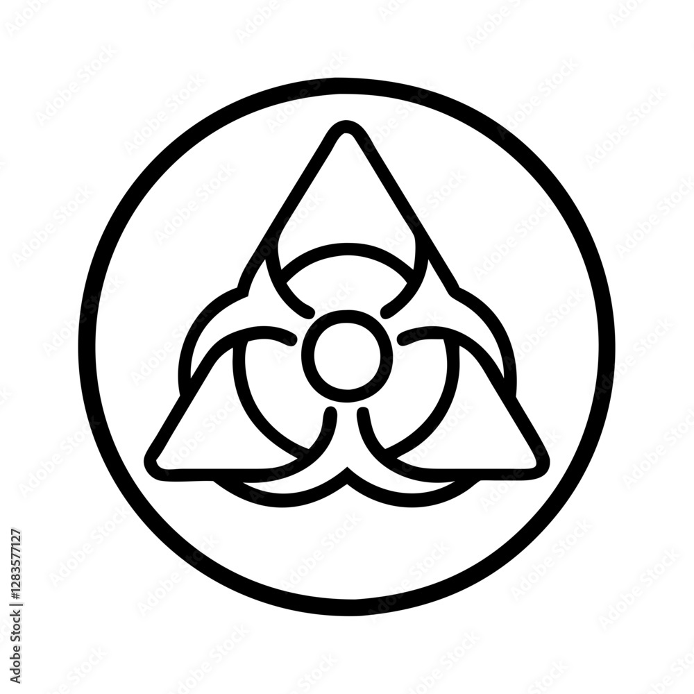 hazard icon, hazard line art - simple line art of hazard, perfect for hazard logos and icons hazard icon, hazard line art - simple line art of hazard, perfect for hazard logos and icons