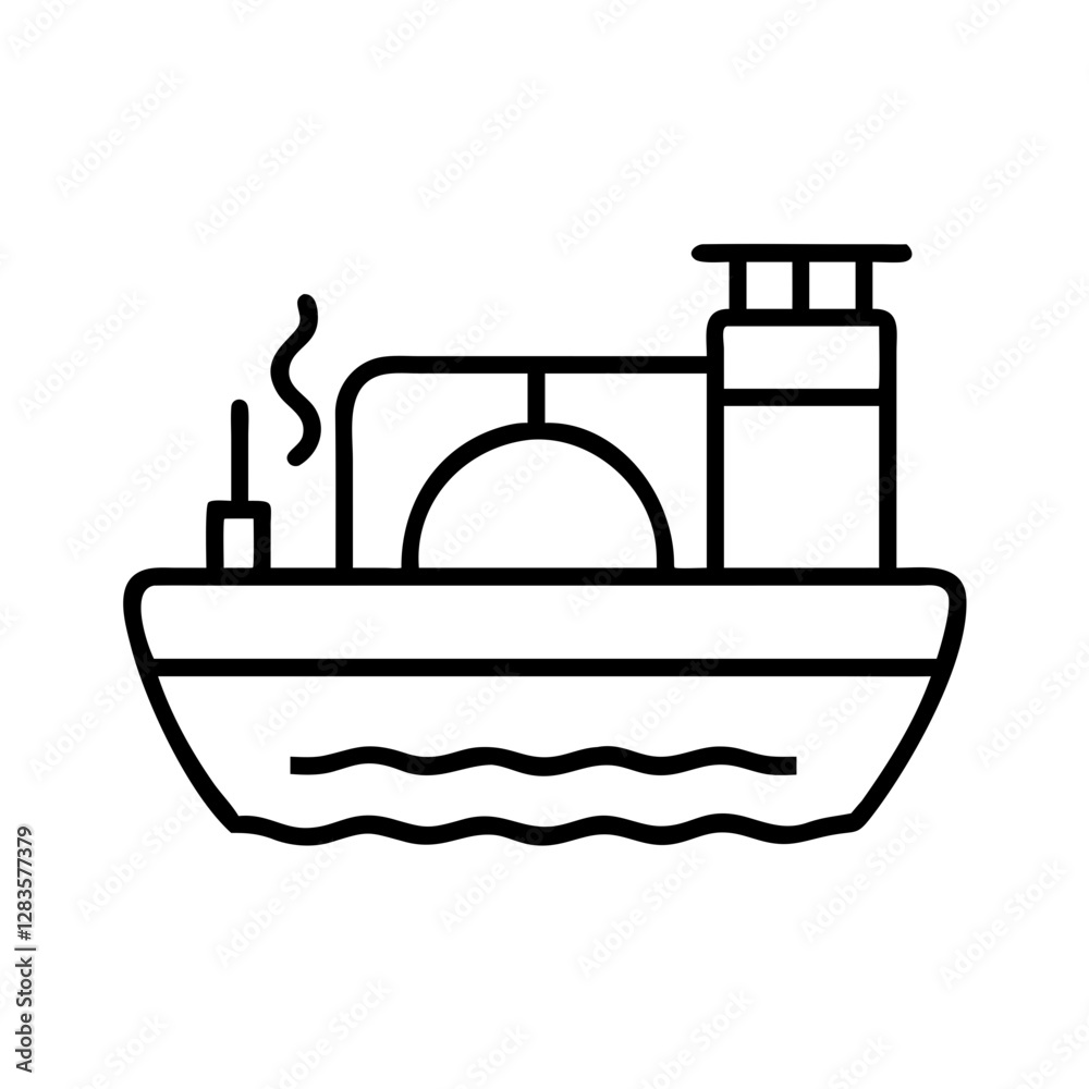 lng terminal icon, lng terminal line art - simple line art of lng terminal, perfect for lng terminal logos and icons lng terminal icon, lng terminal line art - simple line art of lng terminal, perfect for lng terminal logos and icons