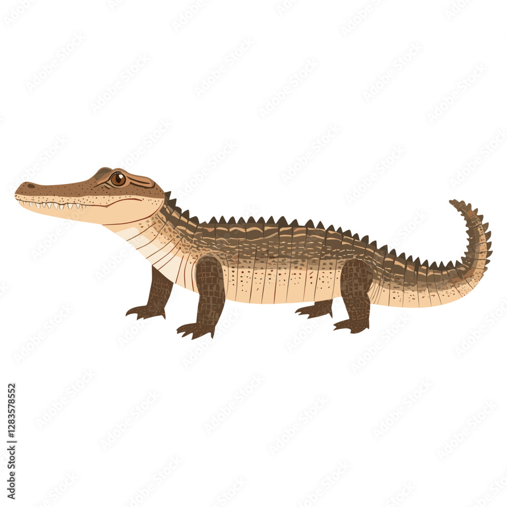 Fototapeta premium Crocodile illustration alligator reptile vector