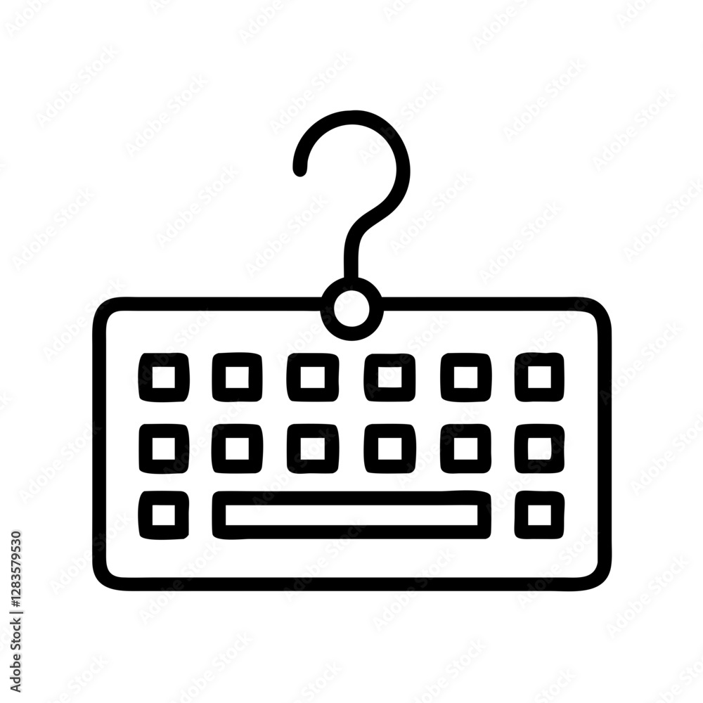 keyboard with question mark icon, keyboard with question mark line art - simple line art of keyboard with question mark, perfect for keyboard with question mark logos and icons keyboard with question mark icon, keyboard with question mark line art - simple line art of keyboard with question mark, perfect for keyboard with question mark logos and icons