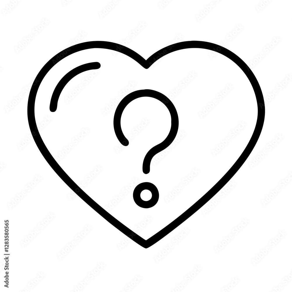 question mark in heart emotional query icon, question mark in heart emotional query vector question mark in heart emotional query icon, question mark in heart emotional query vector