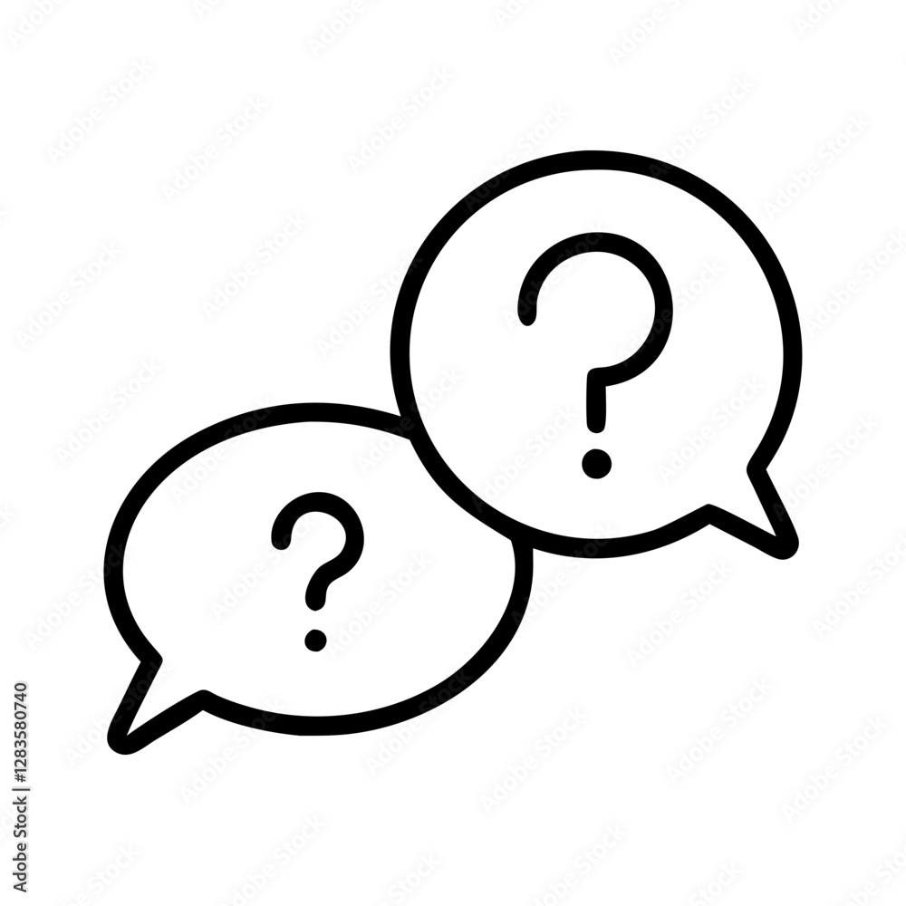 question mark in speech and chat bubbles together icon, question mark in speech and chat bubbles together vector, question mark in speech and chat bubbles together icon, question mark in speech and chat bubbles together vector,