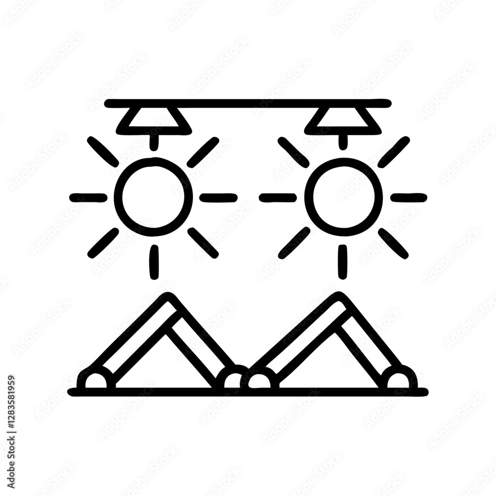 daylighting icon, daylighting line art - simple line art of daylighting, perfect for daylighting logos and icons daylighting icon, daylighting line art - simple line art of daylighting, perfect for daylighting logos and icons