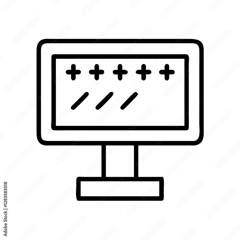 led display icon, led display line art - simple line art of led display, perfect for led display logos and icons led display icon, led display line art - simple line art of led display, perfect for led display logos and icons