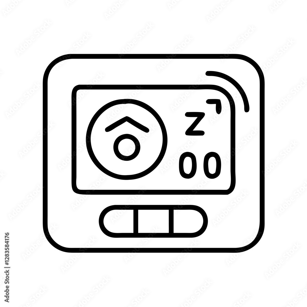 programmable thermostat icon, programmable thermostat line art - simple line art of programmable thermostat, perfect for programmable thermostat logos and icons programmable thermostat icon, programmable thermostat line art - simple line art of programmable thermostat, perfect for programmable thermostat logos and icons