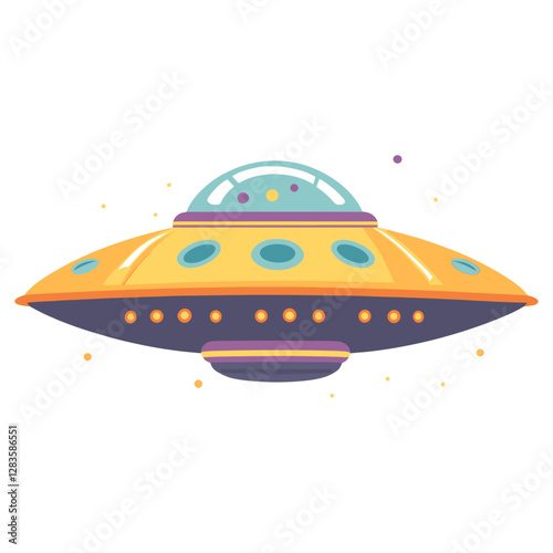 Ufo illustration theme art vector