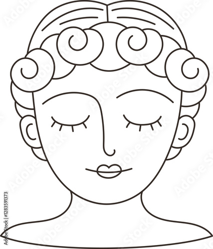 Head of the person vector illustration