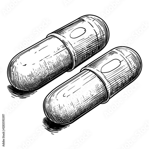 A medicine pill art style pharmaceutical vector