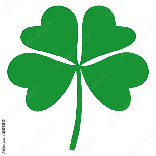 Clover leaf green four-leaf patrick's vector