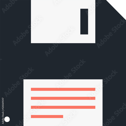 save flat web icon concept