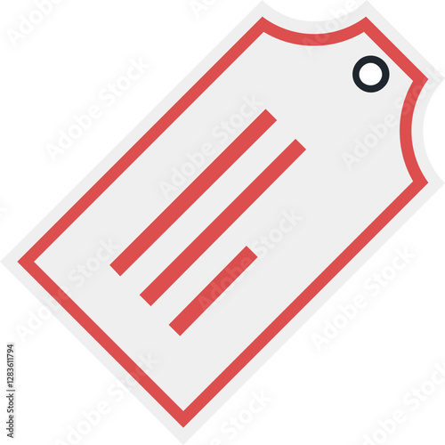 tag flat web icon concept