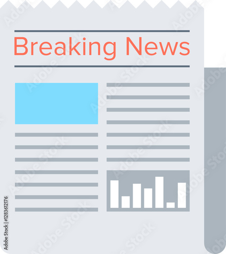 press release flat web icon concept