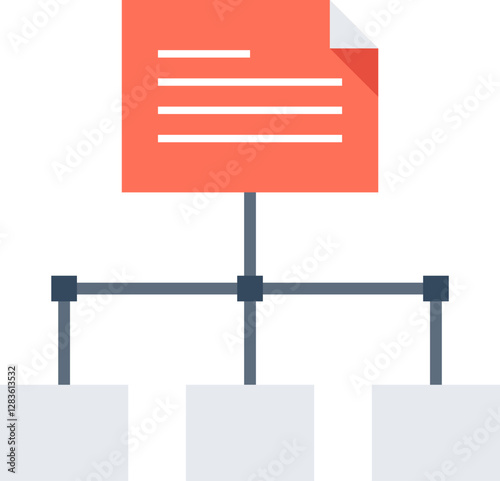 sitemap flat web icon concept