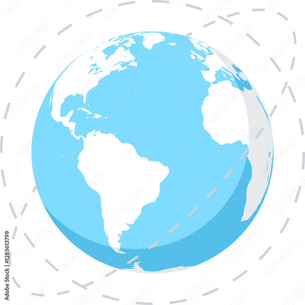 Naklejka premium globalization flat web icon concept