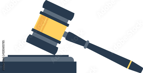 law flat web icon concept