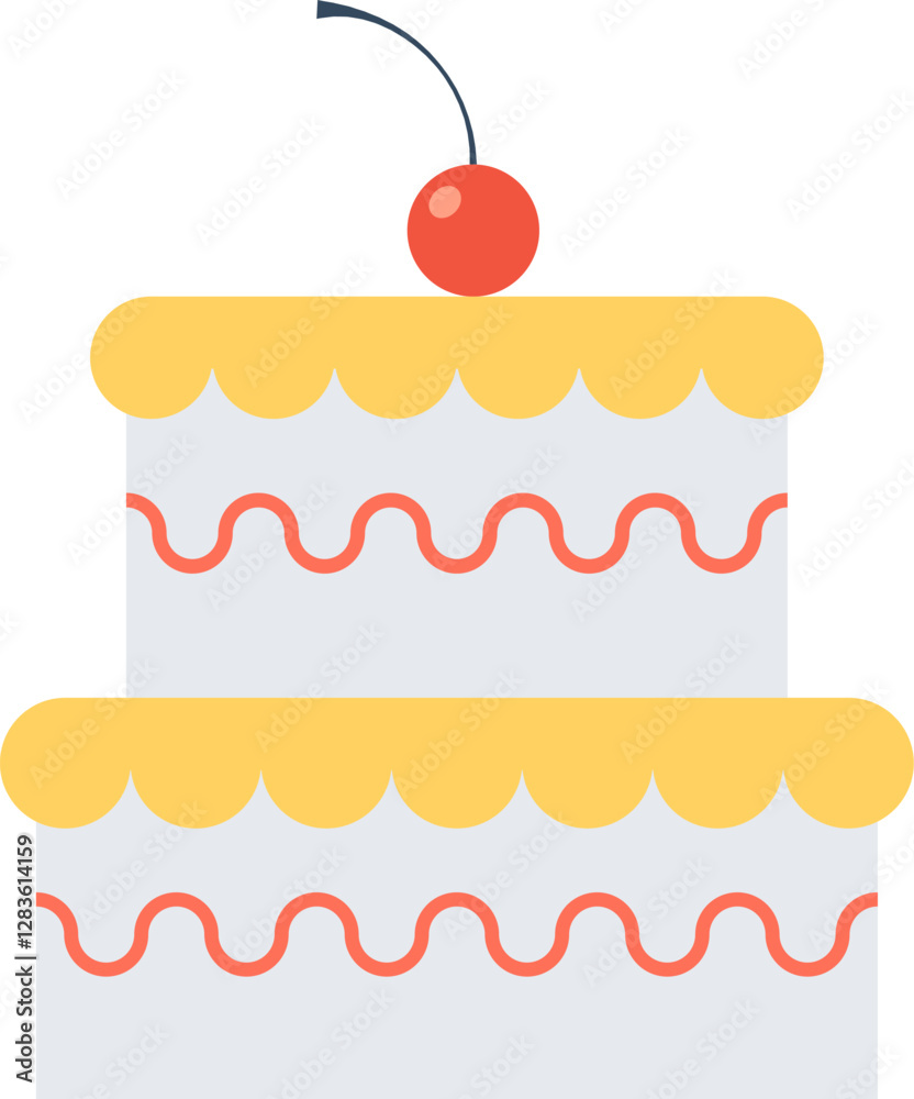 make a gift flat web icon concept make a gift flat web icon concept