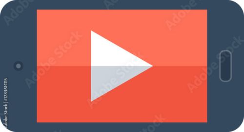 movies flat web icon concept