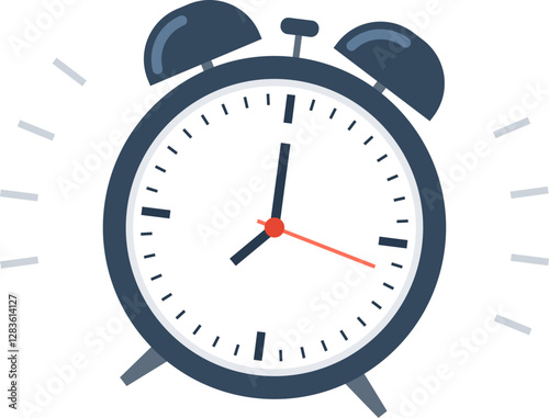 wake up flat web icon concept