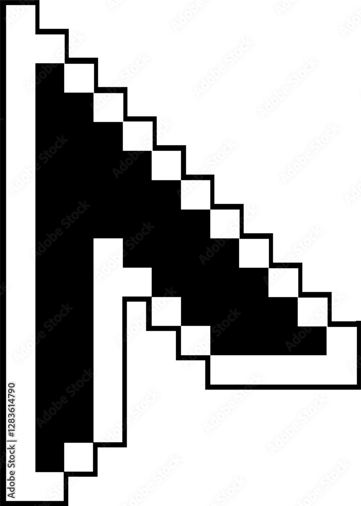 arrow pointer flat web icon concept arrow pointer flat web icon concept