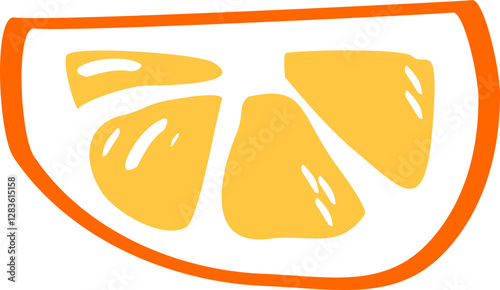 Organic Orange Fruit Illustration – Delicious Citrus Set