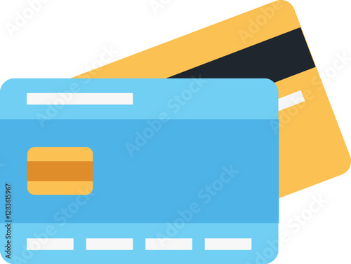credit card flat web icon concept