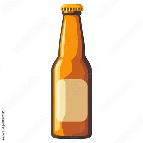 Beer bottle illustration beverage drink vector