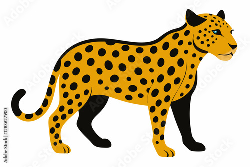 cheetah cartoon isolated