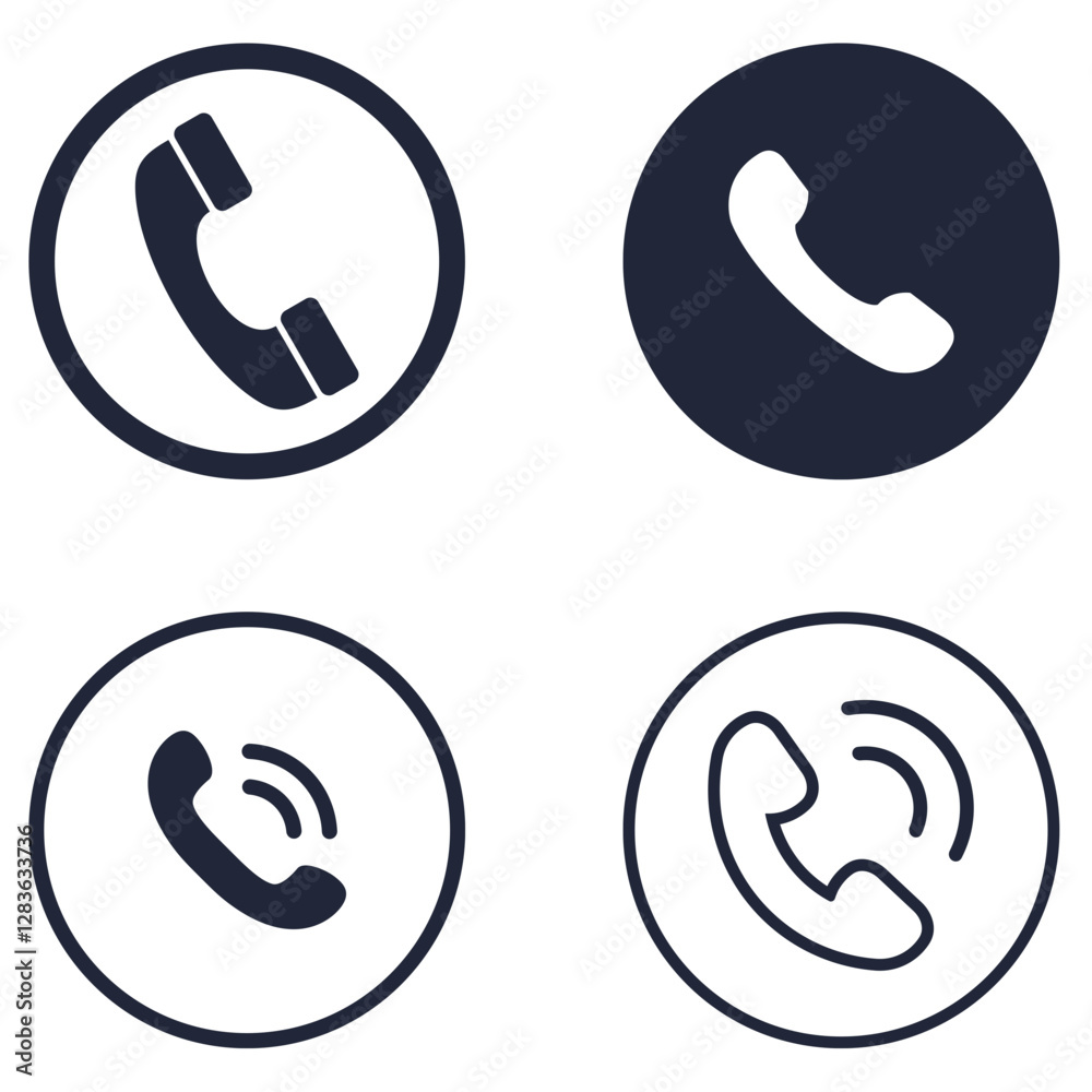set of phone icons set of phone icons