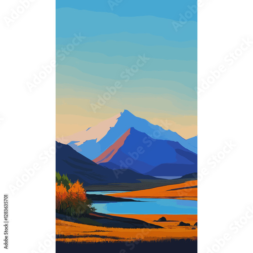 Iceland landscape wallpaper scenery nature vector